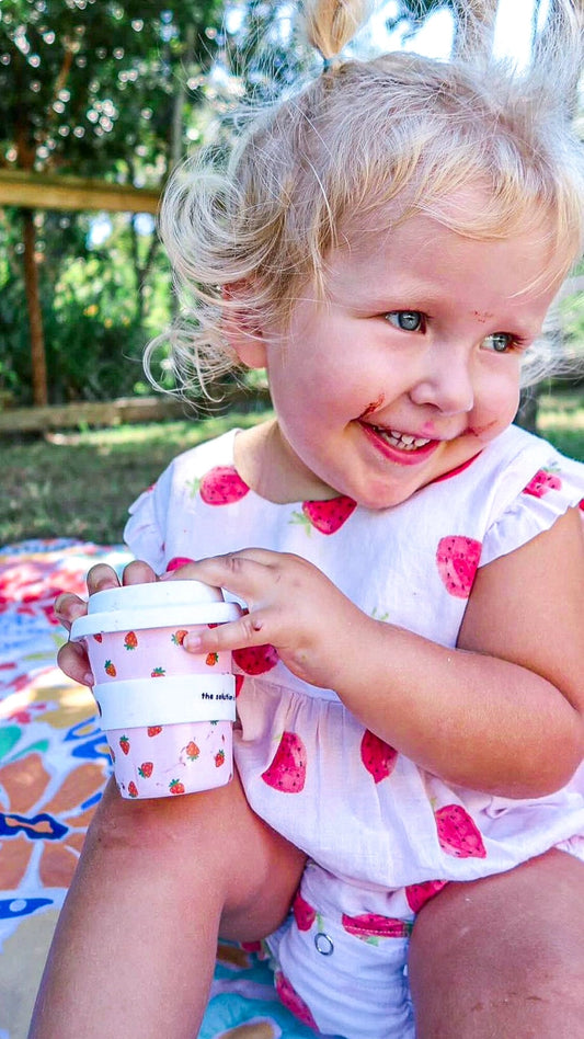 BBCino- Starwberry Babycino Cup & Straw 120mL