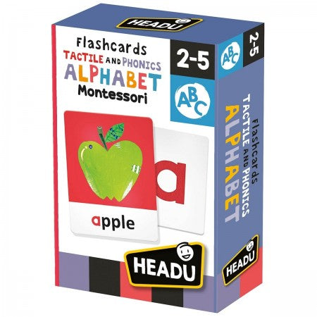 Headu- Montessori Tactile & Phonics Alphabet Flashcards