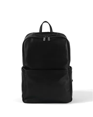 Oi Oi- Vegan Leather Multi Tasker Backpack- Black