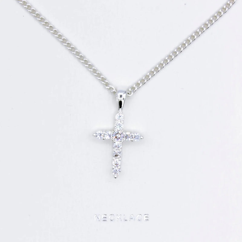 Lauren Hinkley Jewellery- Dimante Cross Necklace