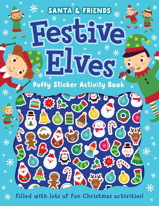 Lake Press - Santa & Friends Festive Elves Puffy Sticker Book