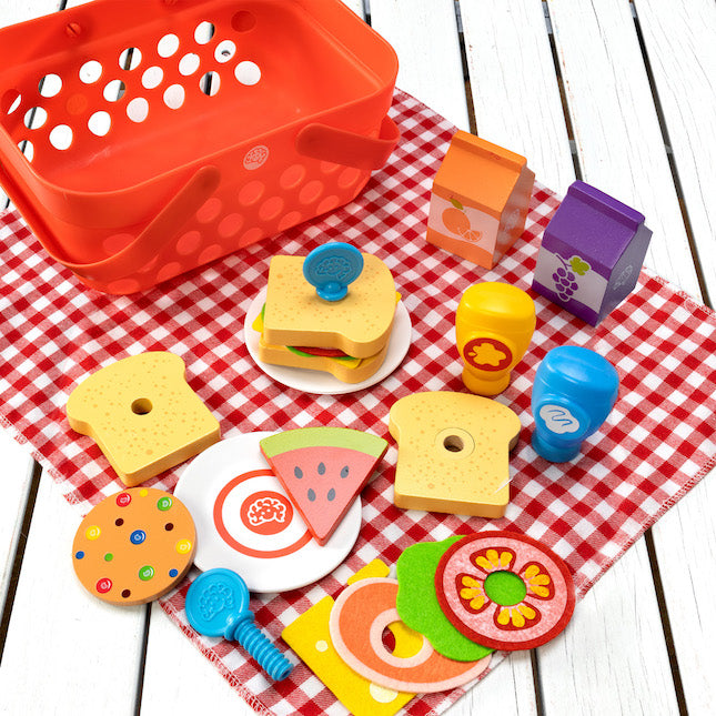 Fat Brain Toys- Pretendables- Picnic Basket Set