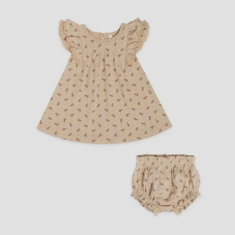 Quincy Mae- Tulips Flutter Dress & Bloomers