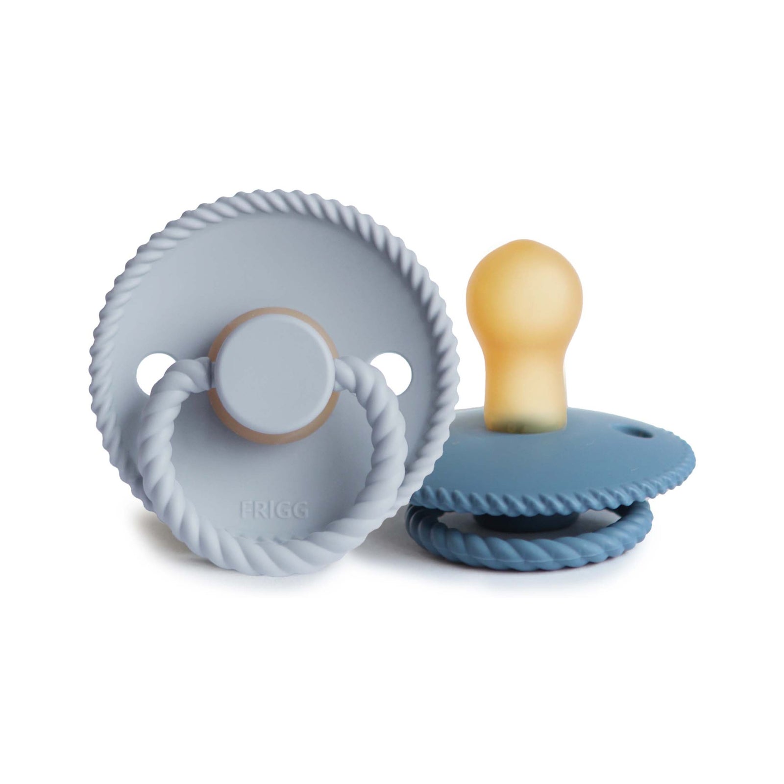 Pacifier With Rag Frigg - Ocean View Rope Pacifier 2 Pack Latex – The Fashion Baby and Co