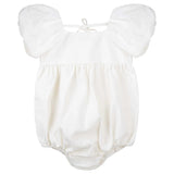 Designer Kidz- Ecru Gracie Tie Back Romper