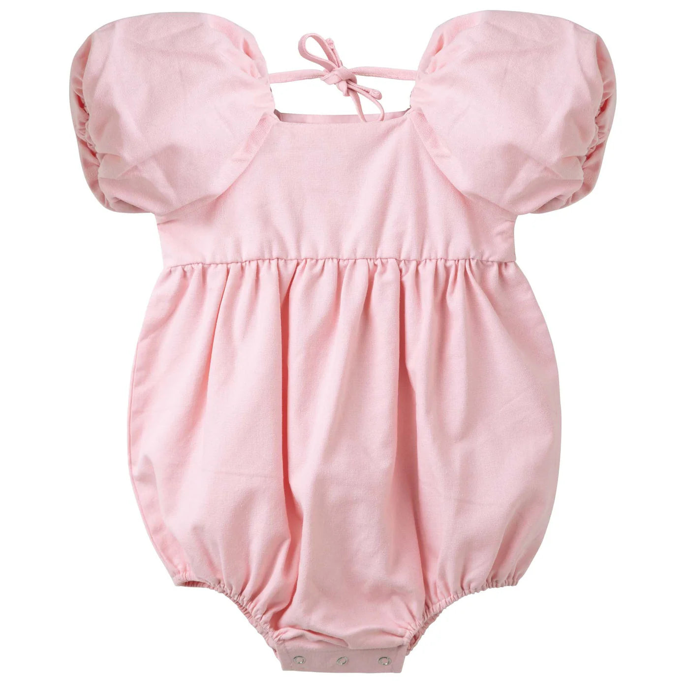Designer Kidz- Pink Gracie Tie Back Romper