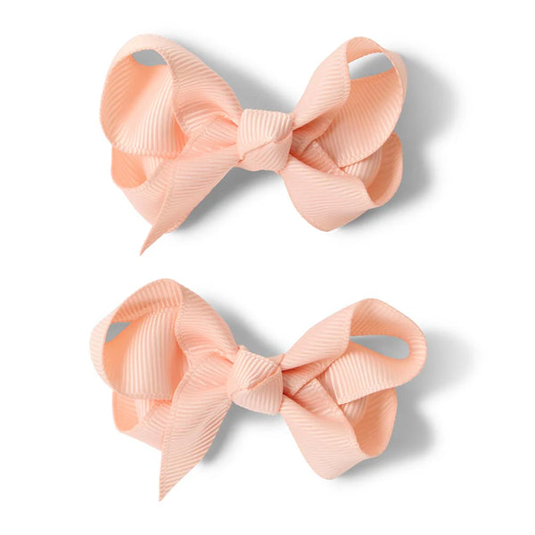 Snuggle Hunny Kids- Pony Tail Clips- Peach