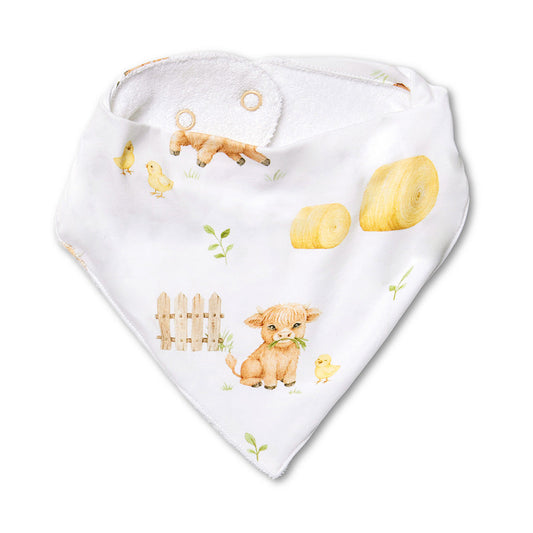 Snuggle Hunny - Highland Cows Organic Dribble Bib