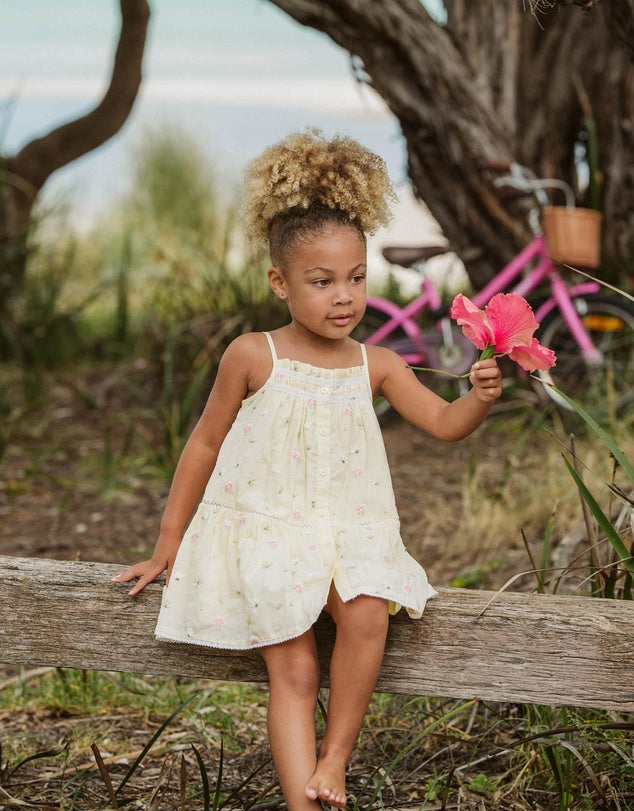 Minihaha - Pia All Over Embroidery Dress 3-7Y