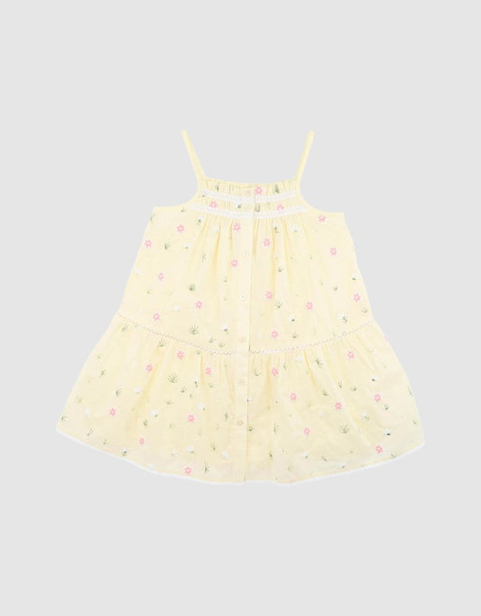 Minihaha - Pia All Over Embroidery Dress 3-7Y