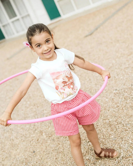 Minihaha - Sundae Gingham Shorts 3-7Y