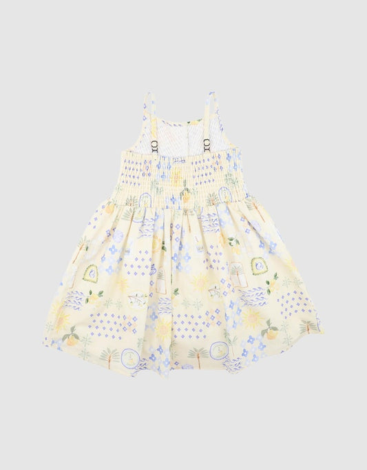 Minihaha - Piccolina Shirred Dress 3-7Y