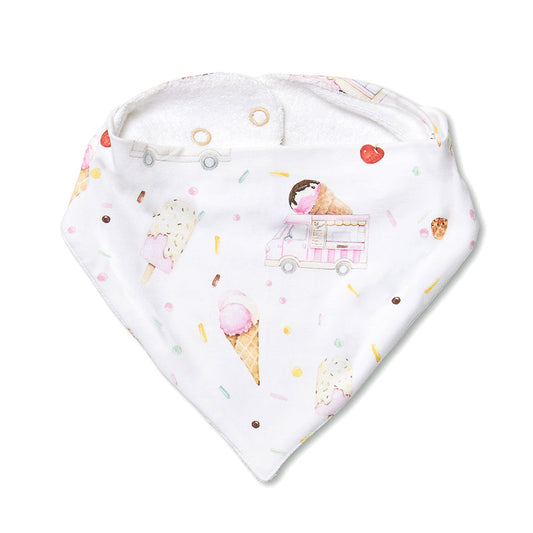 Snuggle Hunny - Ice Creams Organic Dribble Bib