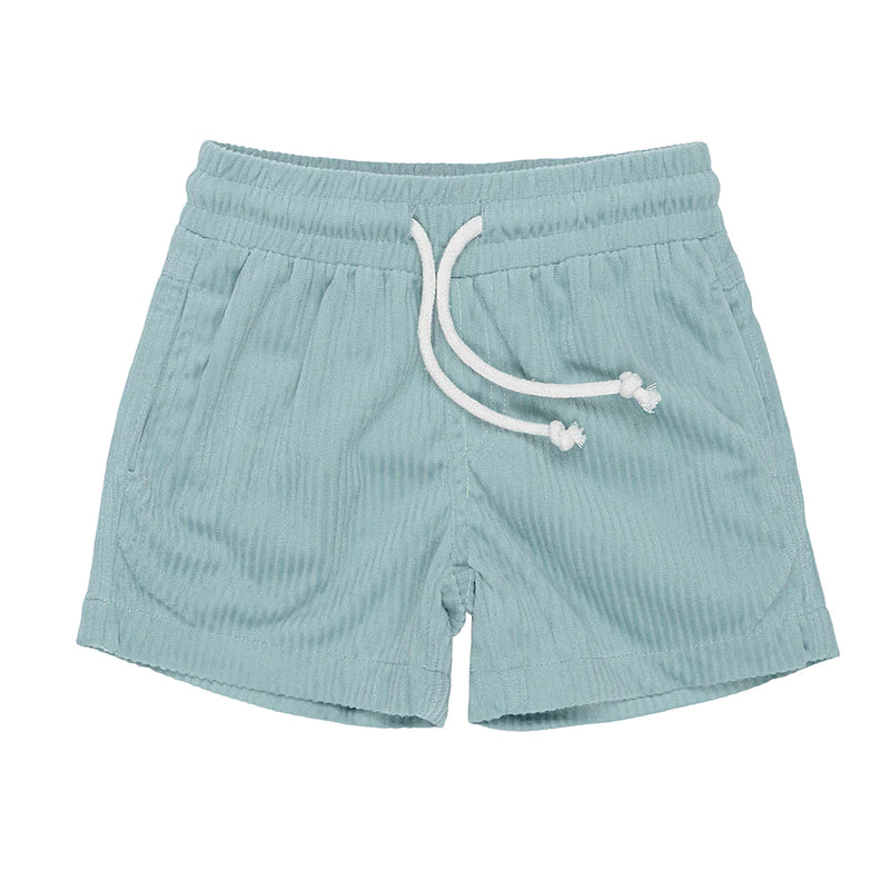 Basic Label Co- Seafoam Cord Shorts