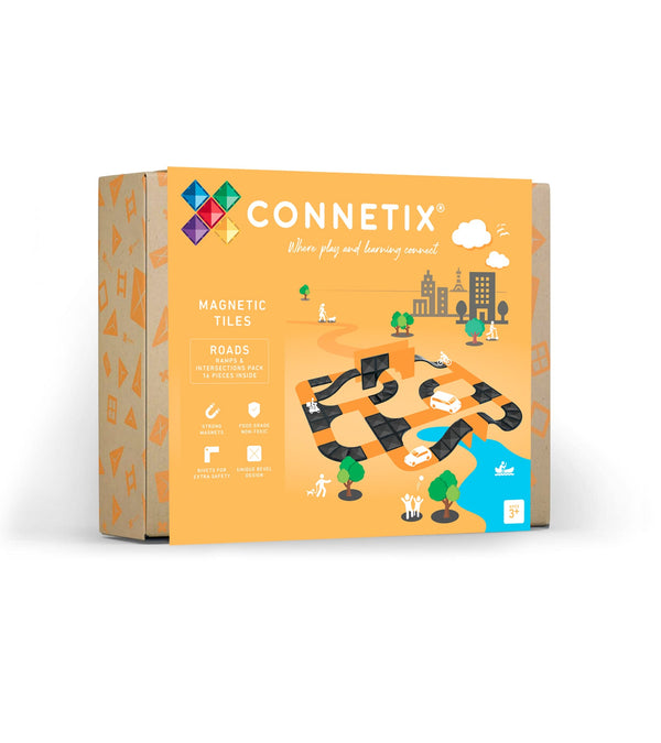 Connetix Tiles- 16 Piece Ramps and Intersections