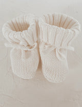 Oia The Label-Knitted Booties- White