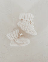 Oia The Label-Knitted Booties- White