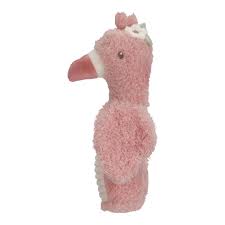 Little Dutch - Safari Friends Squeaker with Rattle Flamingo