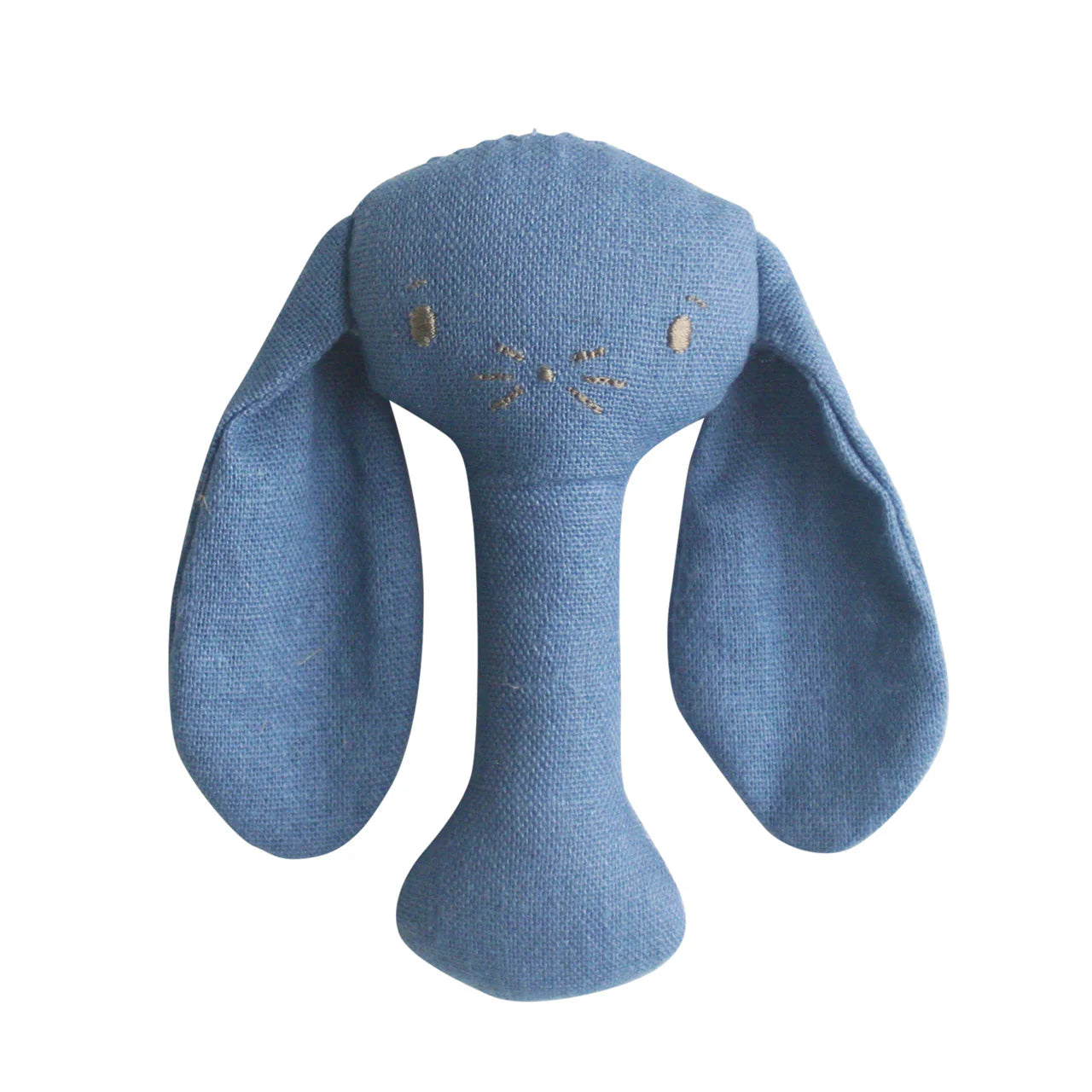 Alimrose - Chambray Bobby Bunny Stick Rattle
