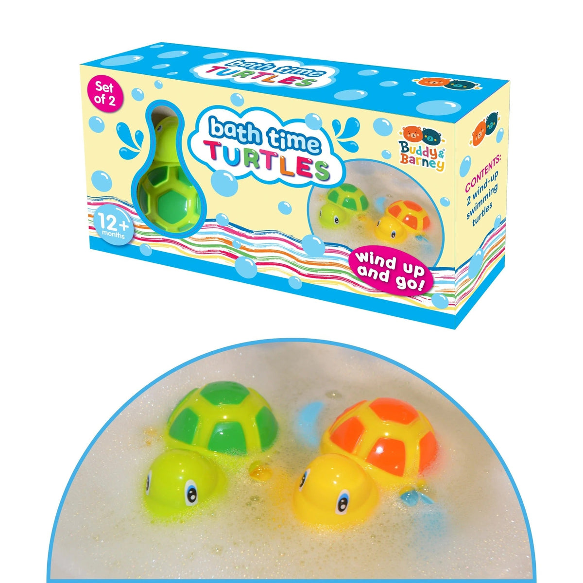 Buddy & Barney - Bath Time Swimming Turtles