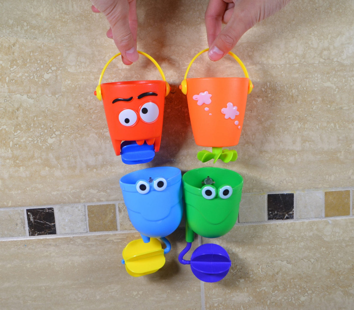 Buddy & Barney - Bath Time Buckets - Pour 'n Splash