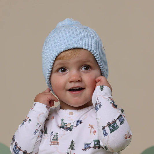 Snuggle Hunny - Baby Blue Organic Knit Beanie