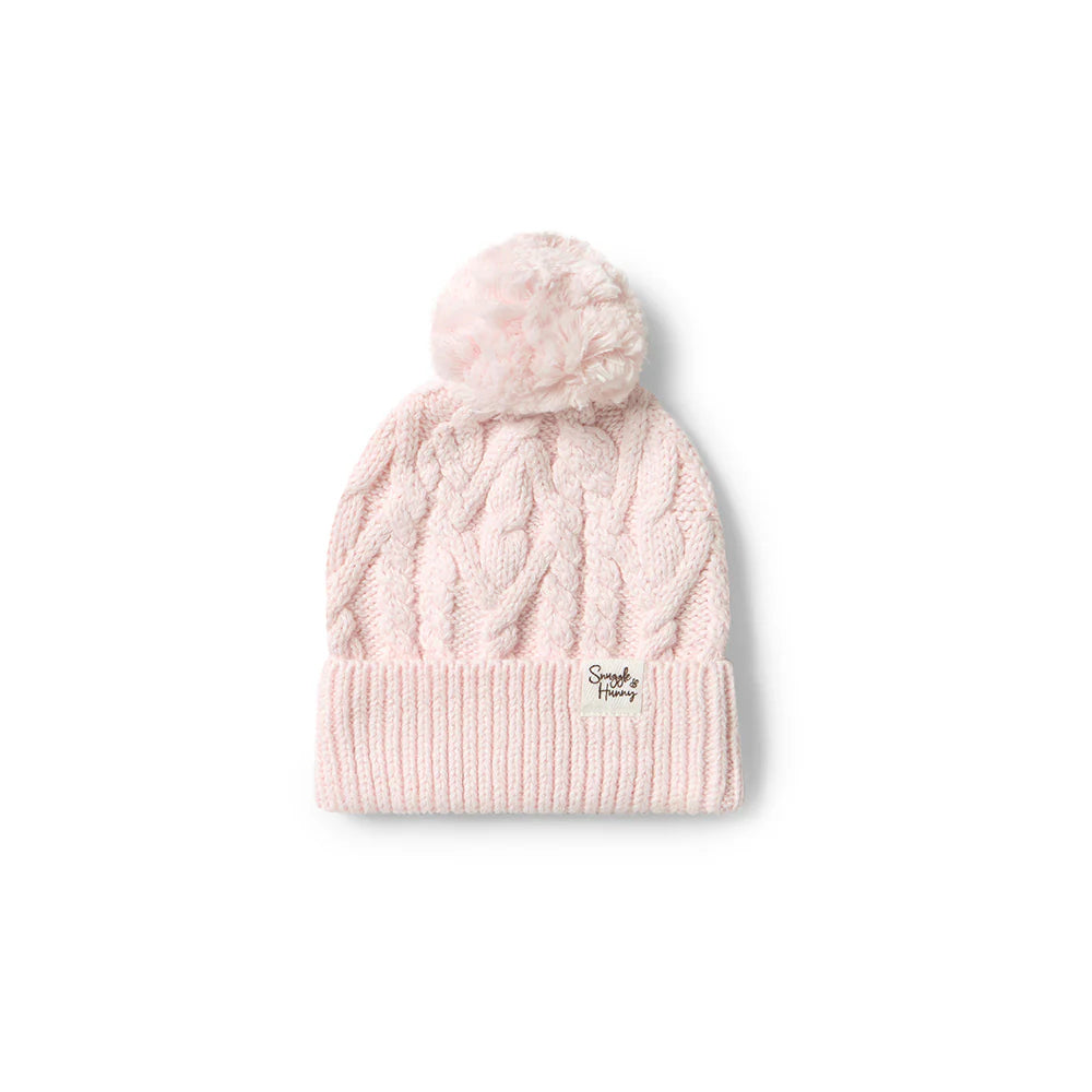 Snuggle Hunny - Pink Organic Knit Beanie
