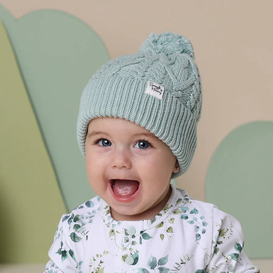 Snuggle Hunny - Sage Organic Knit Beanie