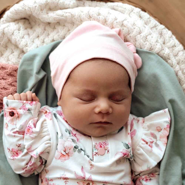 Snuggle Hunny Kids- Baby Pink Knotted Beanie