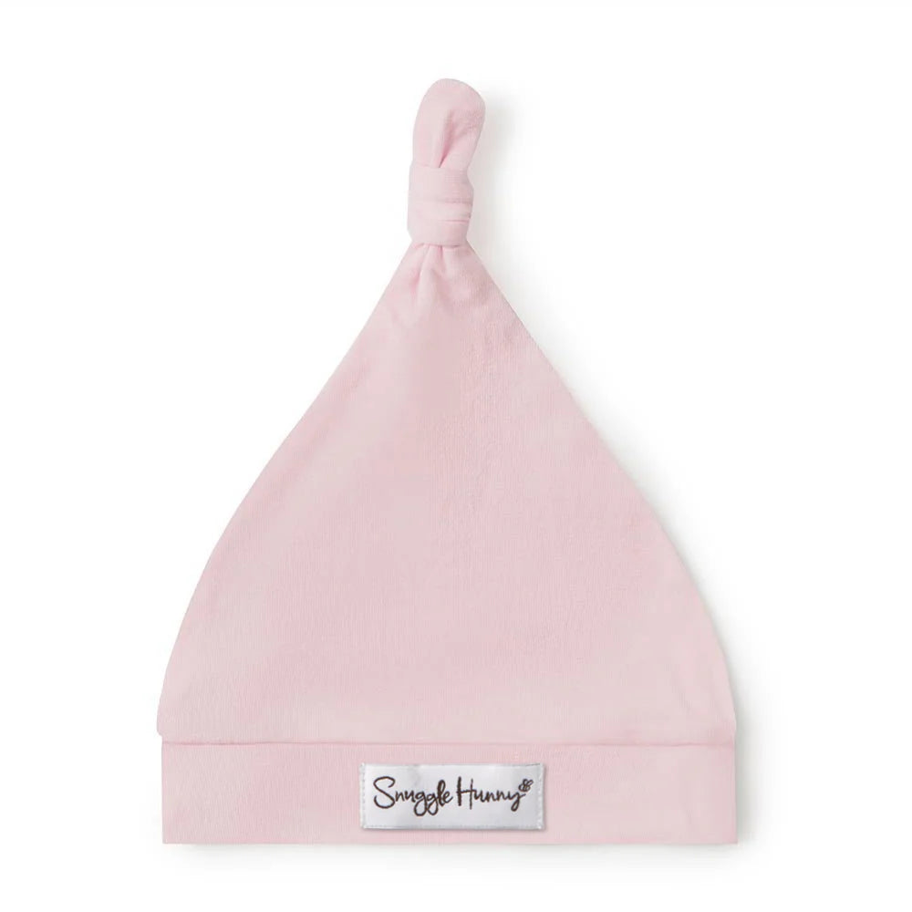 Snuggle Hunny Kids- Baby Pink Knotted Beanie