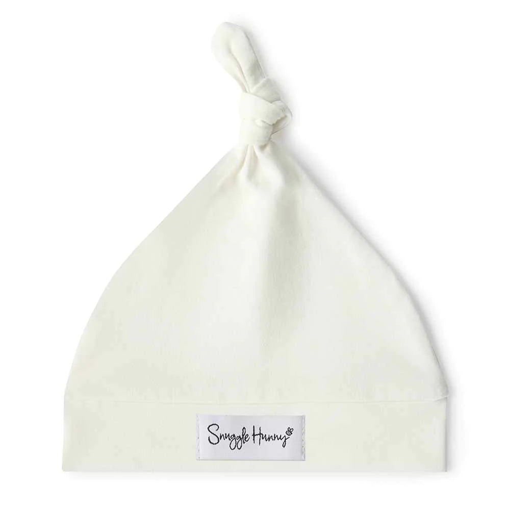 Snuggle Hunny Kids- Milk Knotted Beanie