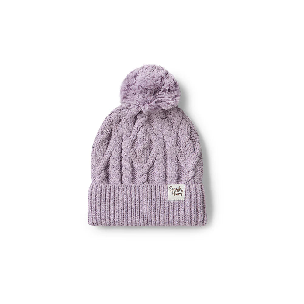 Snuggle Hunny - Lavender Organic Knit Beanie