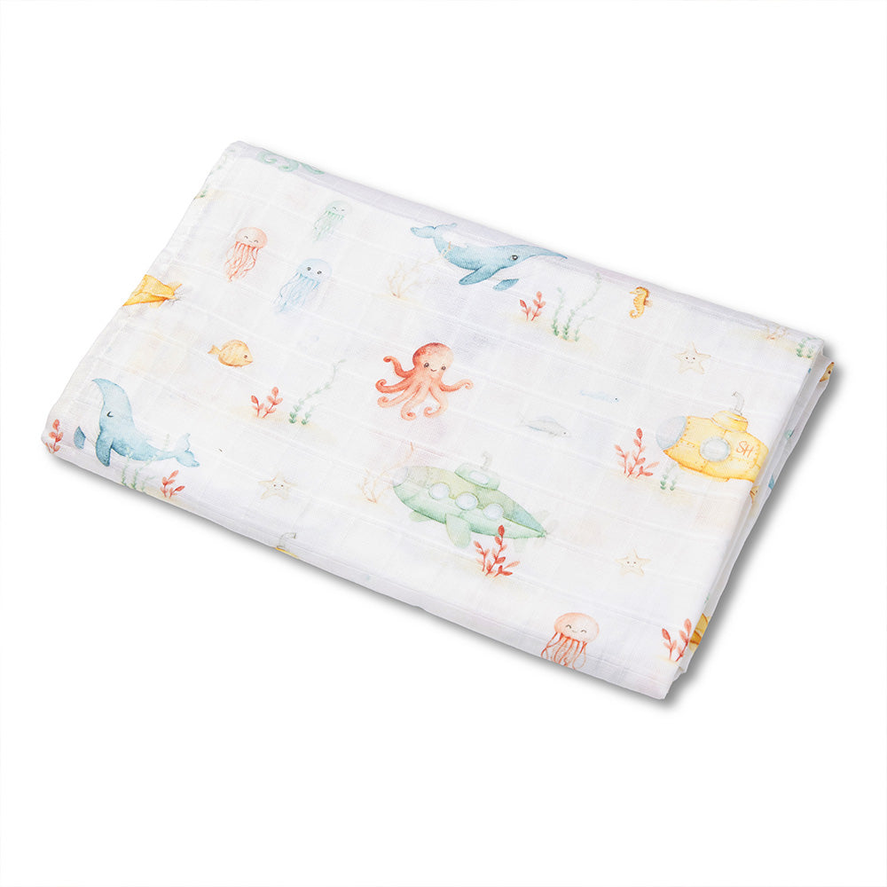 Snuggle Hunny - Little Subs Organic Muslin Wrap