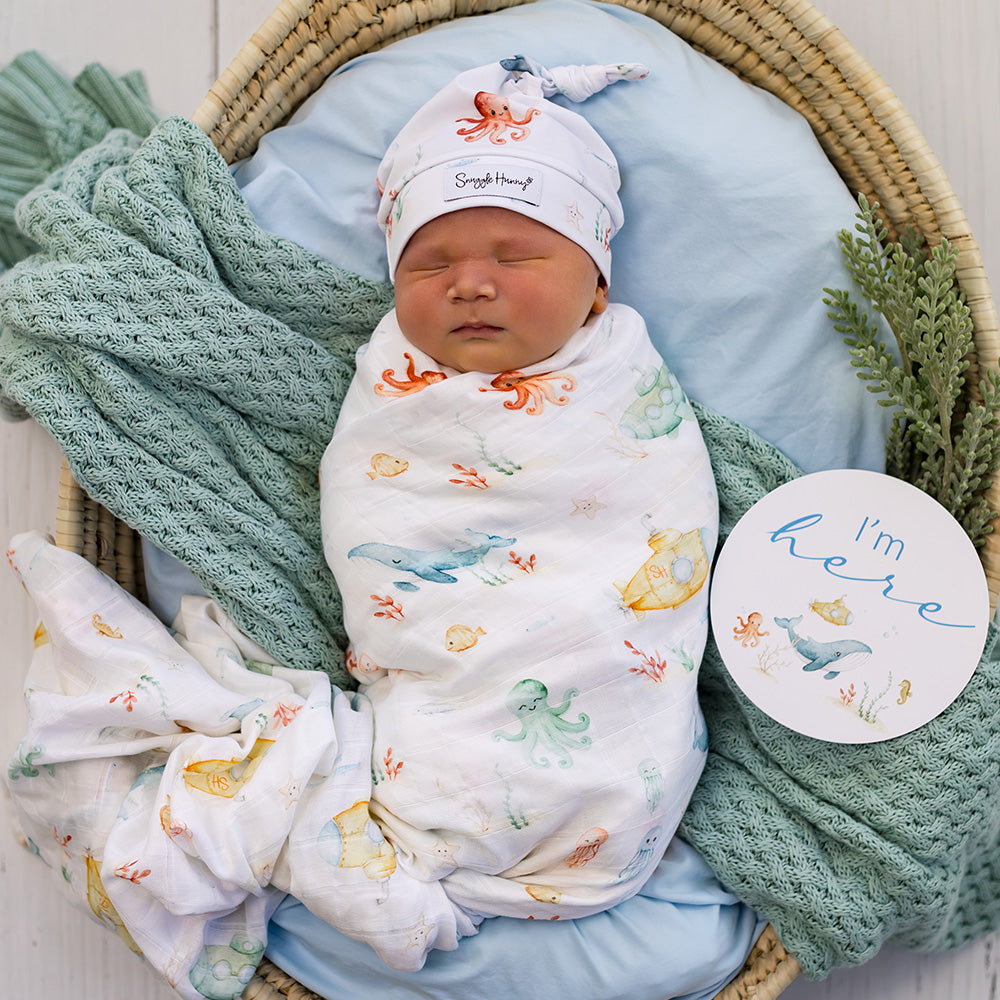 Snuggle Hunny - Little Subs Organic Muslin Wrap