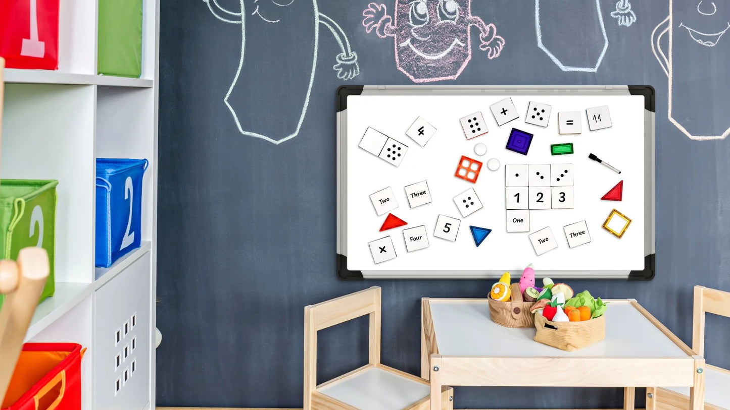 Learn and Grow Toys - Magnetic Tile Topper - Numeracy Pack (40 Piece)