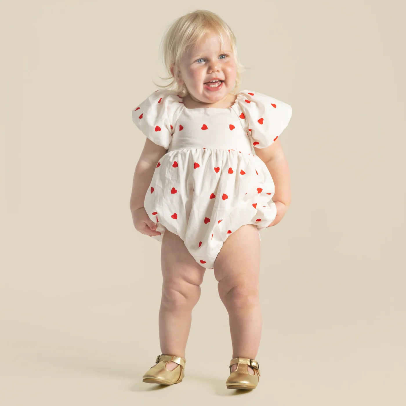 Designer Kidz- Love Heart Tie Romper