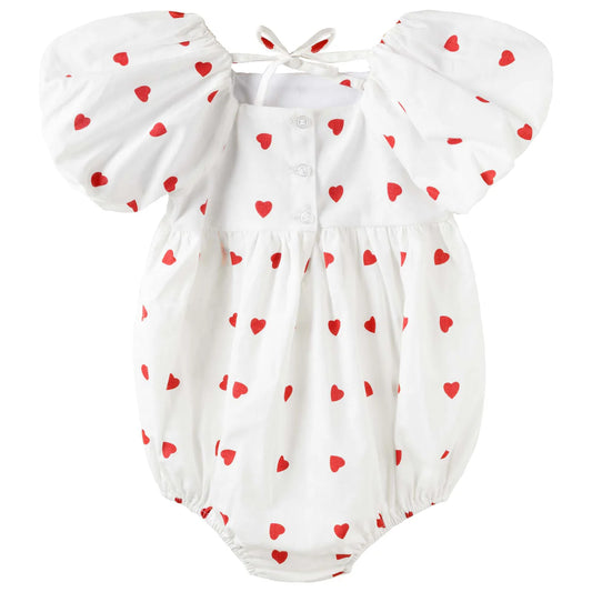 Designer Kidz- Love Heart Tie Romper