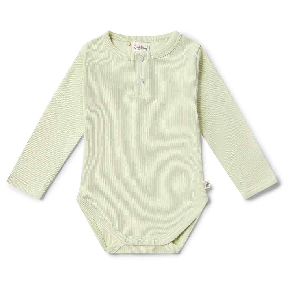 Snuggle Hunny Kids - Honeydew Long Sleeve Organic Bodysuit