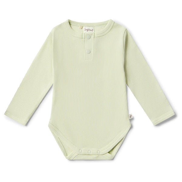 Snuggle Hunny Kids - Honeydew Long Sleeve Organic Bodysuit