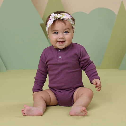 Snuggle Hunny Kids - Mulberry Long Sleeve Organic Bodysuit