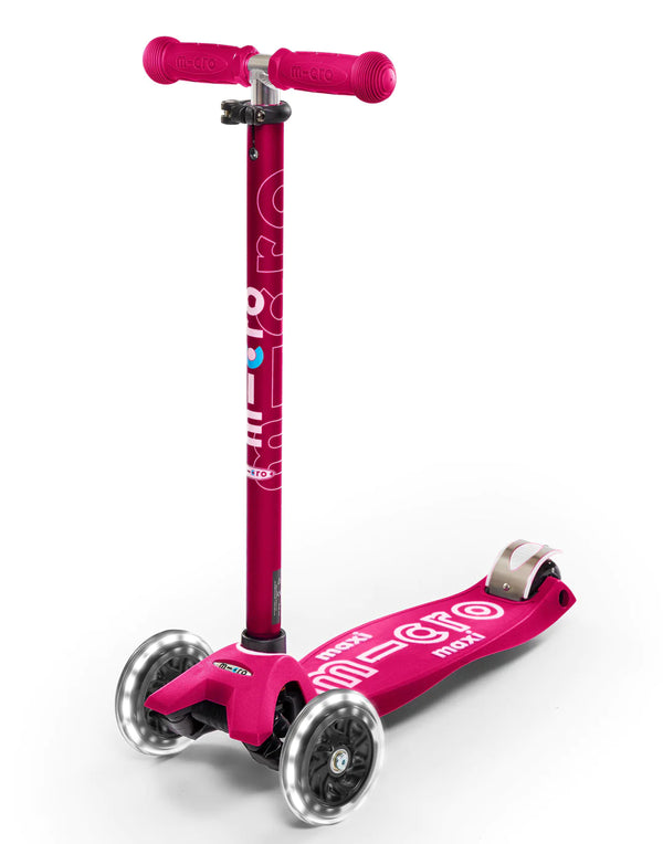 Micro Scooter- Pink Maxi Micro Deluxe LED Scooter