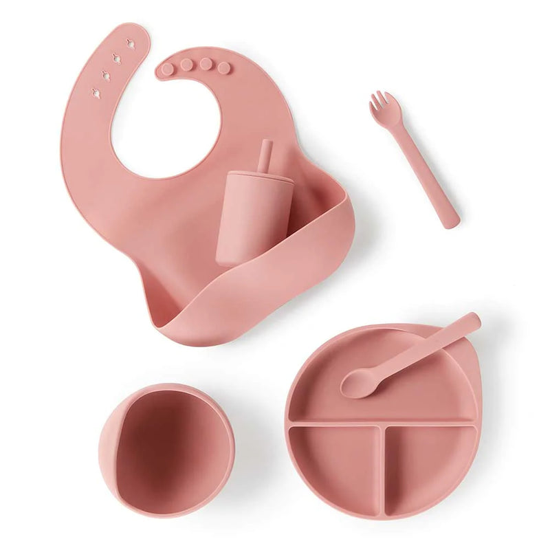Snuggle Hunny- Rose Silicone Baby & Toddler Meal Kit