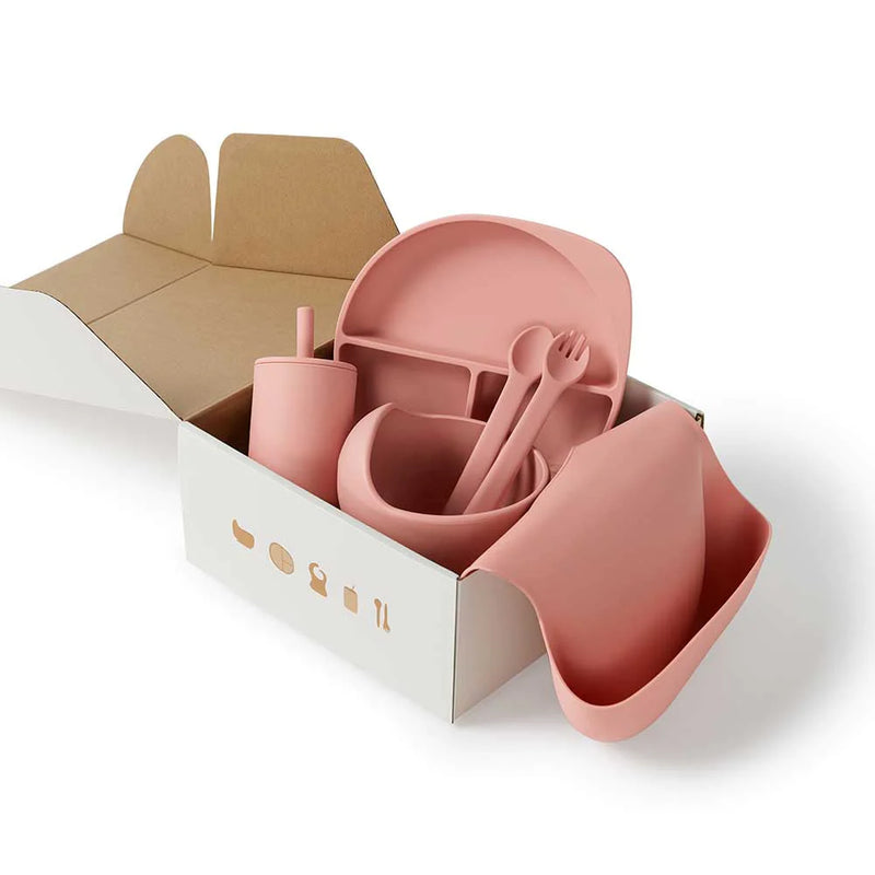 Snuggle Hunny- Rose Silicone Baby & Toddler Meal Kit