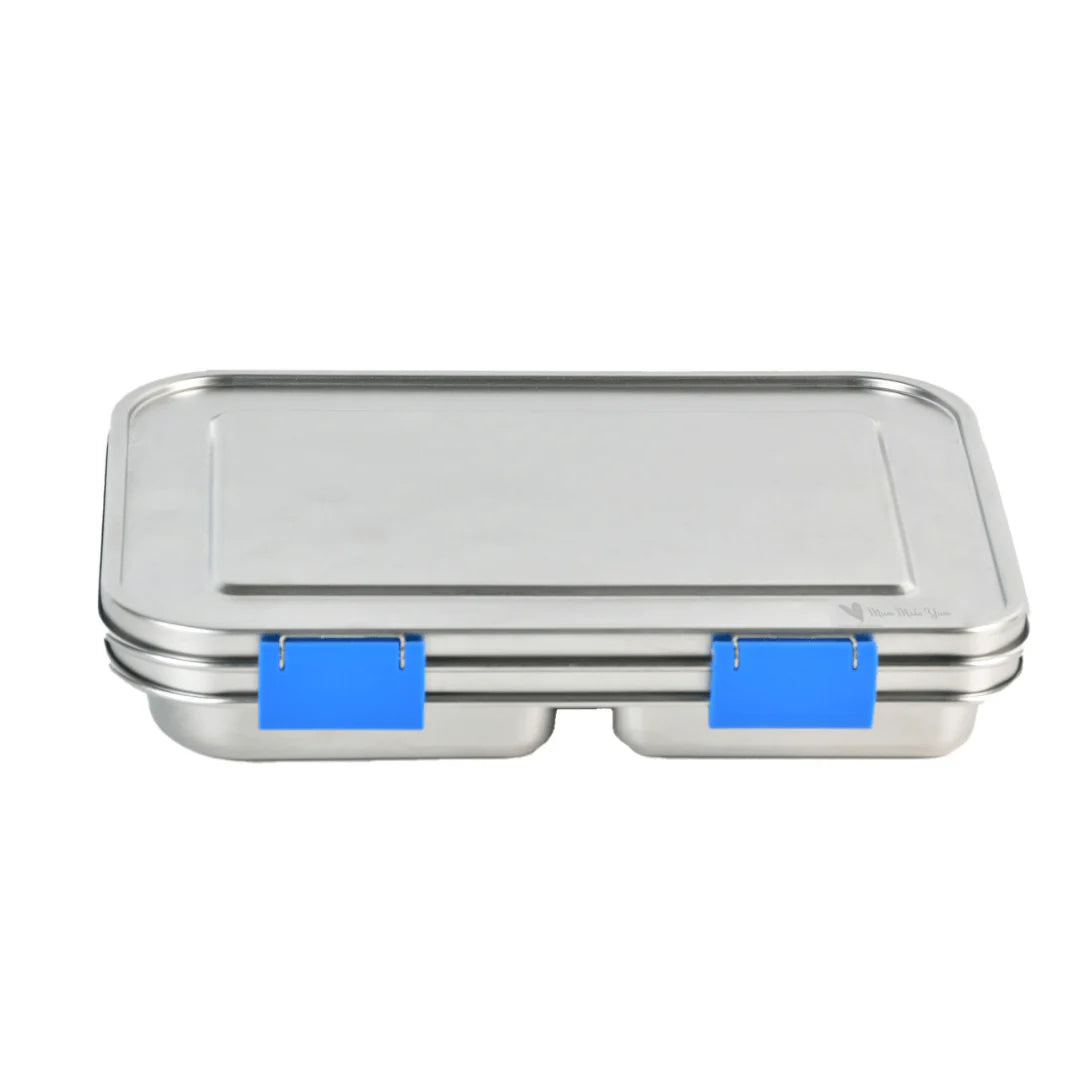 Mighty Stainless Steel Lunchbox- 3 Compartment- Blue