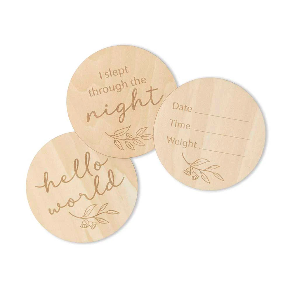 Snuggle Hunny - Gumleaf Wooden Milestone Cards
