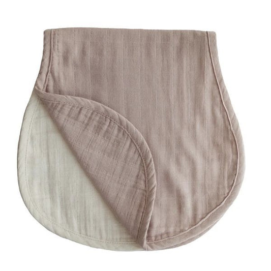 Mushie-Burp Cloths- Blush /Fog