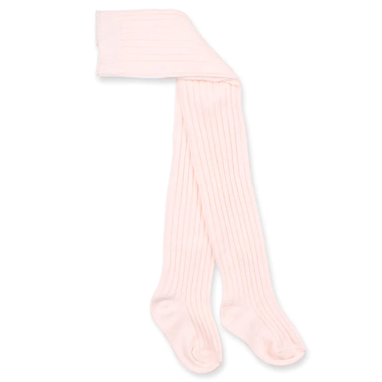 Minihaha- Pale Pink Plain Rib Tights