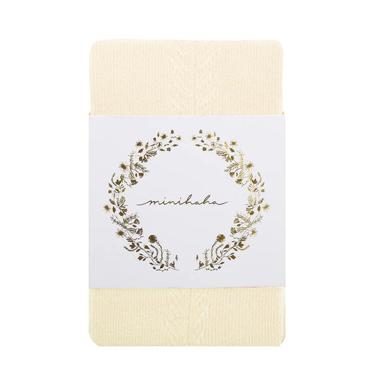 Minihaha- Almond Open Work Tights