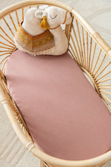 Kiin Baby- Heather Cotton/Bamboo Fitted Bassinet Sheet
