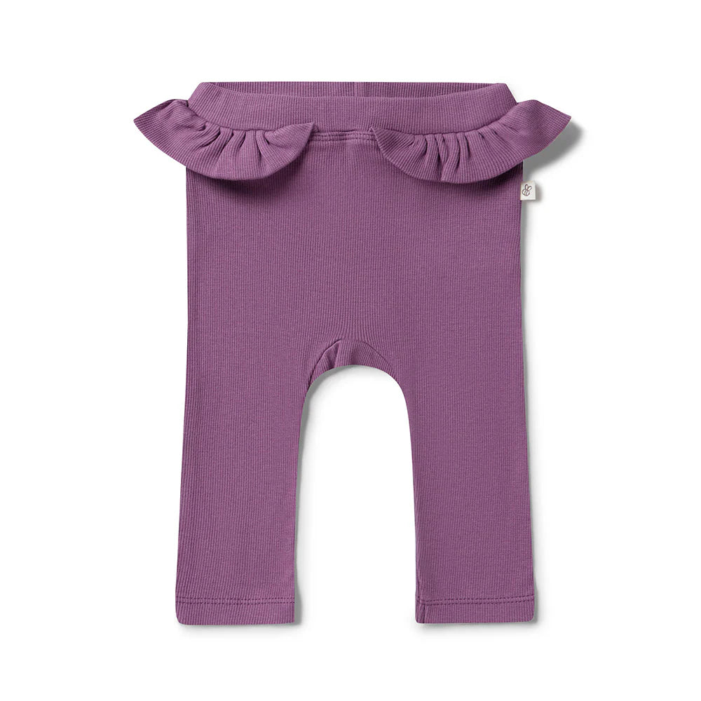 Snuggle Hunny Kids - Mulberry Organic Pants with Frill